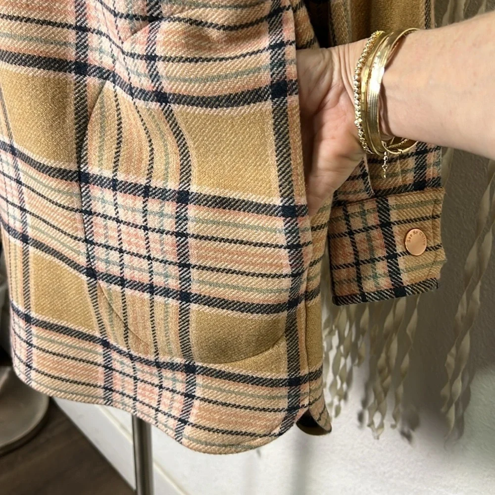 See by Chloe' Checked Wollen Coat Oversized Small